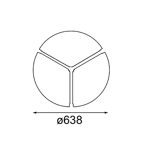 Flat Moon 650 Cover Plate